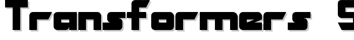 Transformers Solid Normal font